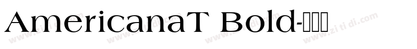 AmericanaT Bold字体转换